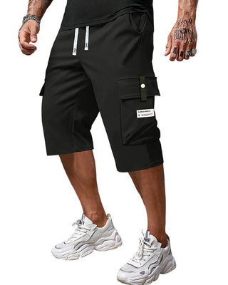 Pantalon Homme Décontracté Cordon Capri Cargo