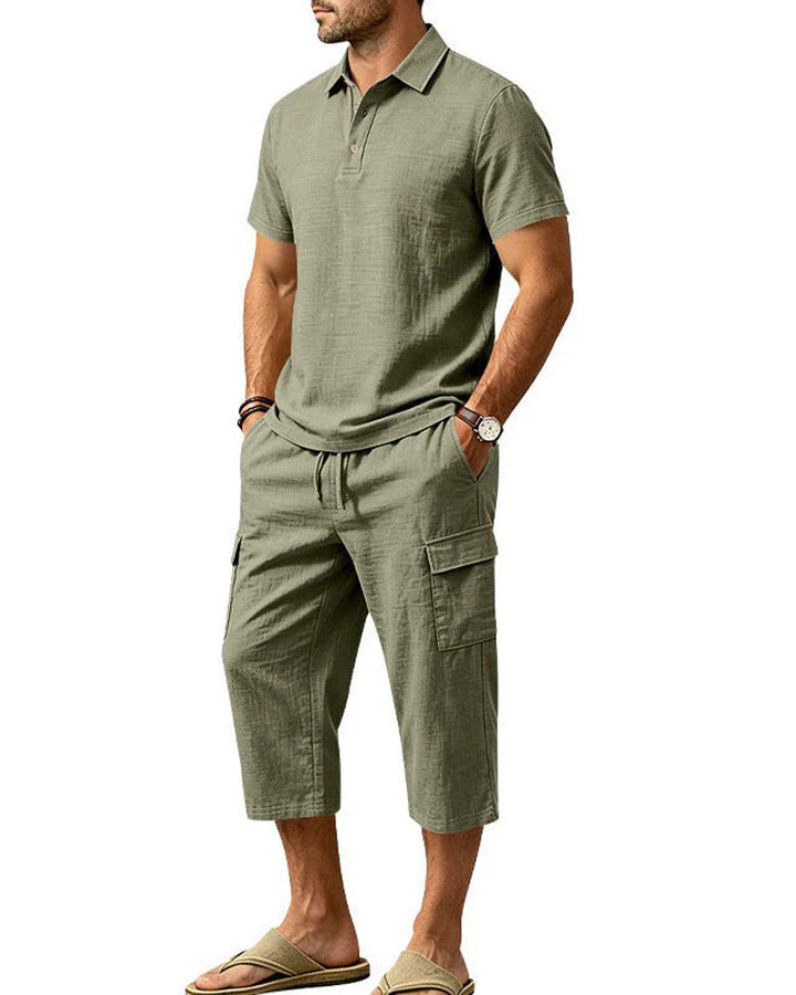 Set Haut Polo Pantalon Capri