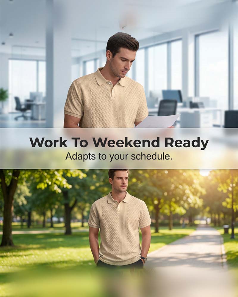 Chemise Col Rabattu Homme Polo