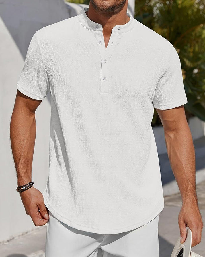 Chemise Unie Ample Henley