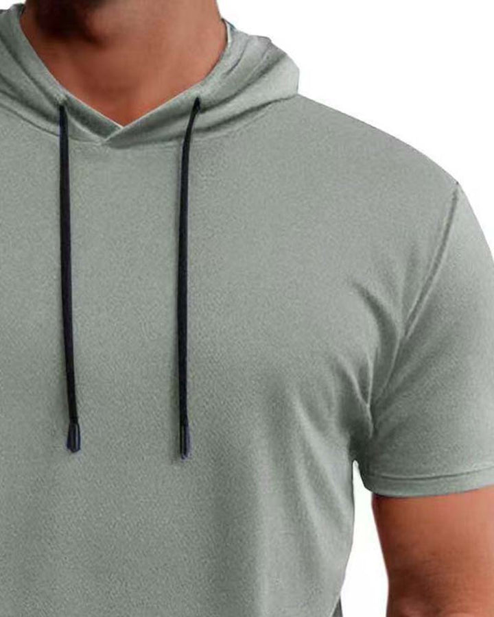 T-Shirt Capuche Séchage Rapide Manche Courte