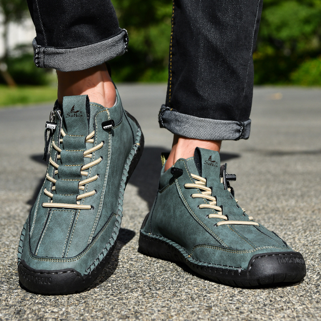 Danoir Paris™ | Chaussures Homme en Nubuck Zippées