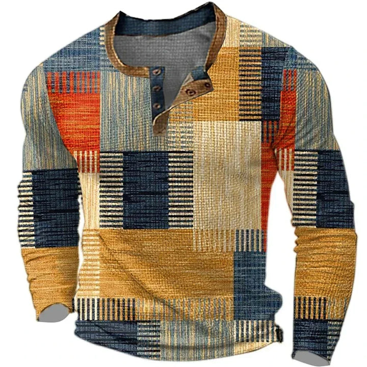 Danoir Paris™ | CHEMISE PATCHWORK COLORÉE POUR HOMME