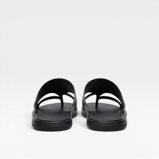 Sandales en cuir à enfiler pour hommes – Confort quotidien élégant avec boucle d’orteil