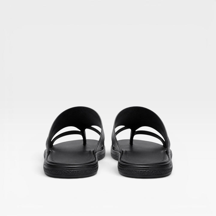 Sandales en cuir à enfiler pour hommes – Confort quotidien élégant avec boucle d’orteil