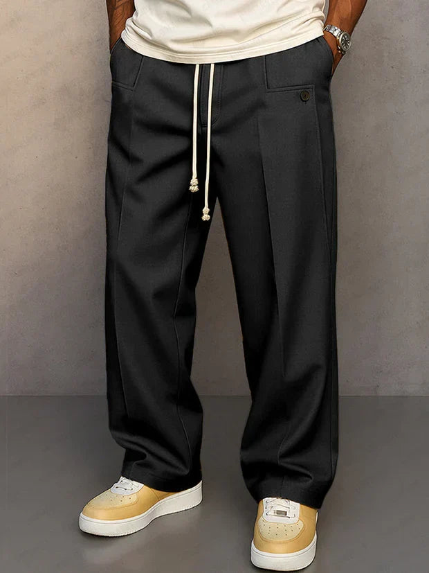 Duval Paris™ | Pantalon élégant avec cordon ajustable Didier