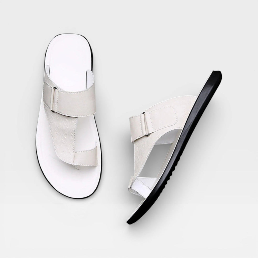 Sandales en cuir pour hommes – Semelle souple pour usage quotidien