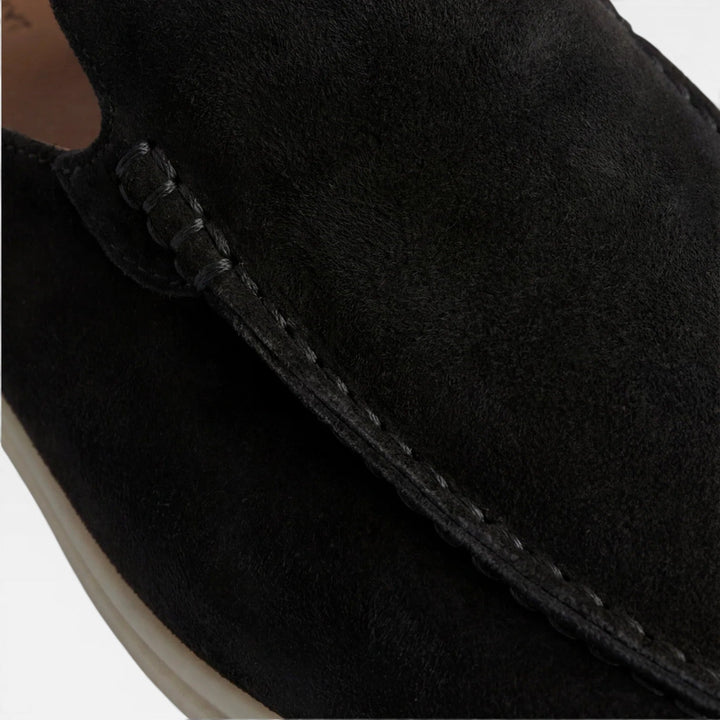 Mules en daim pour hommes – Mocassins décontractés sans talon à enfiler