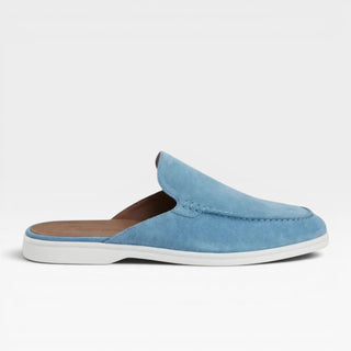 Mules en daim pour hommes – Mocassins décontractés sans talon à enfiler
