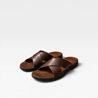 Sandales en cuir à brides croisées pour hommes – Style d&
