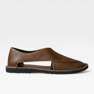 Sandales classiques en cuir pour hommes – Tenue décontractée élégante