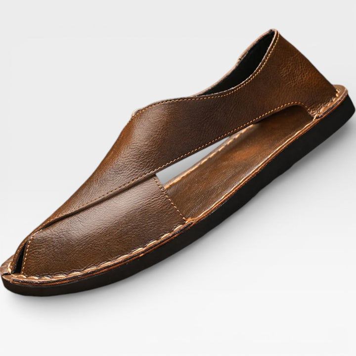 Sandales classiques en cuir pour hommes – Tenue décontractée élégante