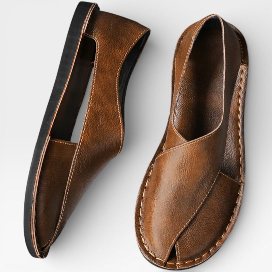 Sandales classiques en cuir pour hommes – Tenue décontractée élégante