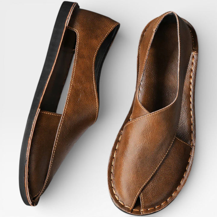 Sandales classiques en cuir pour hommes – Tenue décontractée élégante