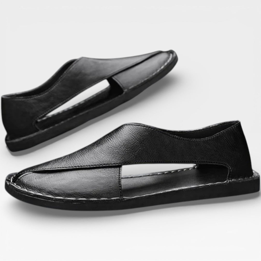 Sandales classiques en cuir pour hommes – Tenue décontractée élégante
