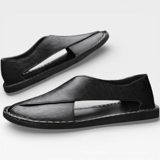 Sandales classiques en cuir pour hommes – Tenue décontractée élégante