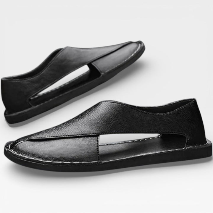 Sandales classiques en cuir pour hommes – Tenue décontractée élégante