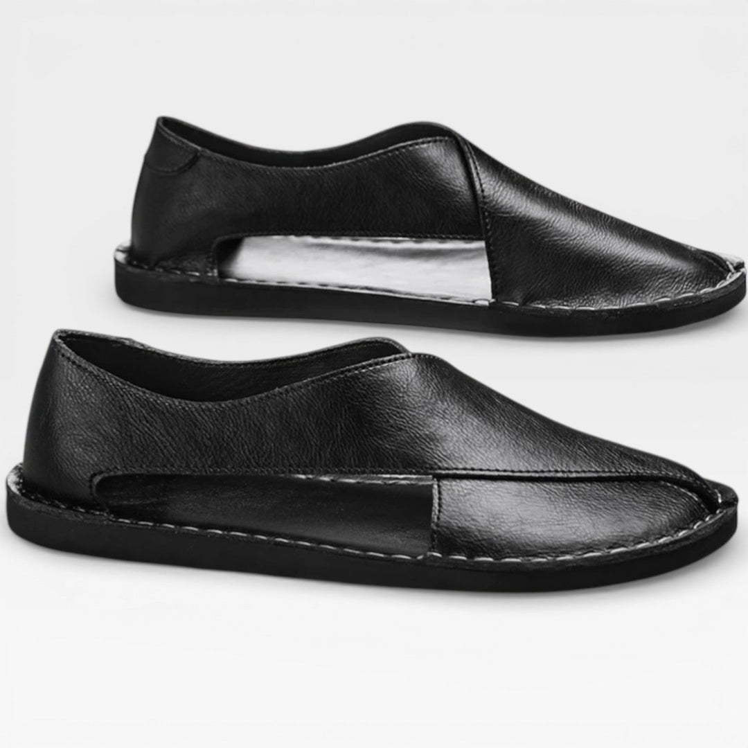 Sandales classiques en cuir pour hommes – Tenue décontractée élégante