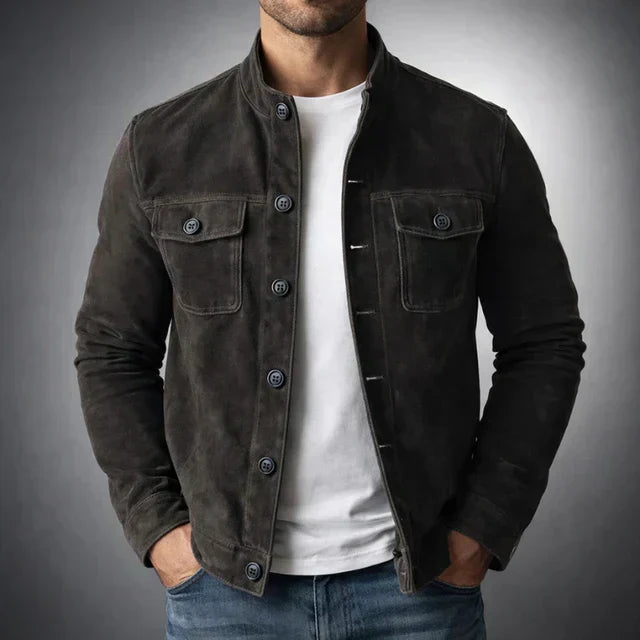 Danoie Paris| Veste en daim boutonnée