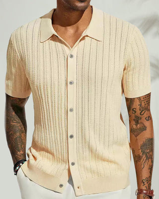 Chemise Homme Uni Creuse Respirante
