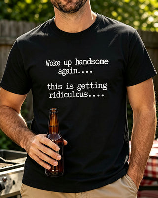Homme T-Shirt Lettre Imprimé Col Rond