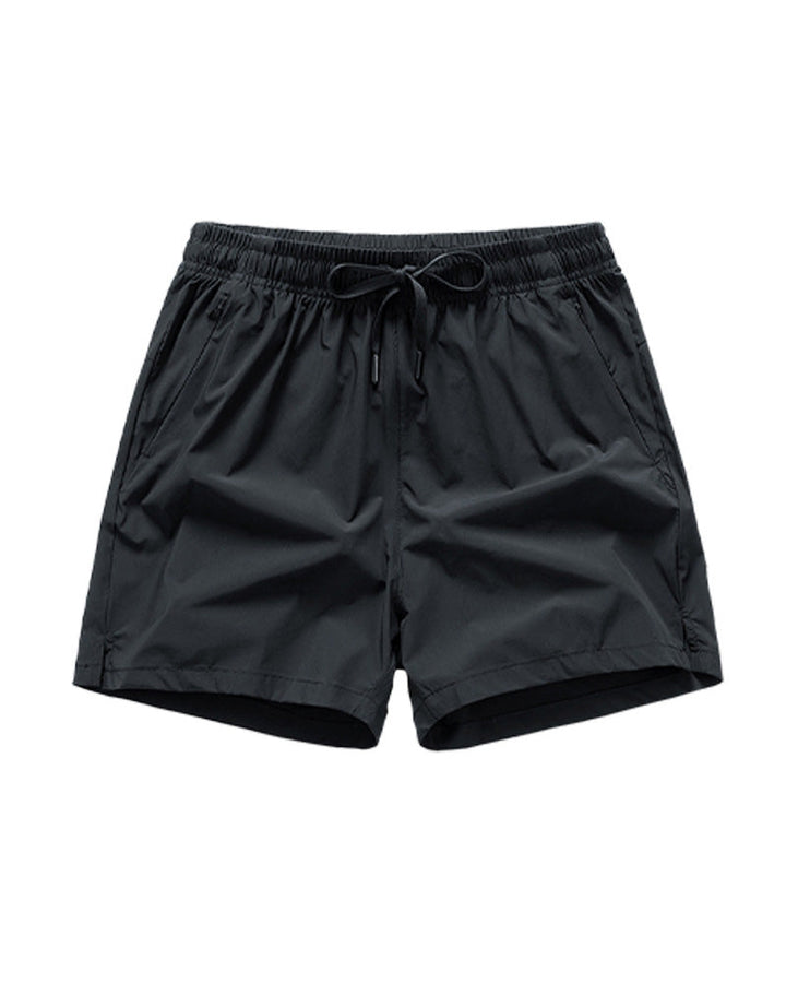 Shorts Hommes Taille Élastique Poche Séchage Rapide Ice-Soie Sport