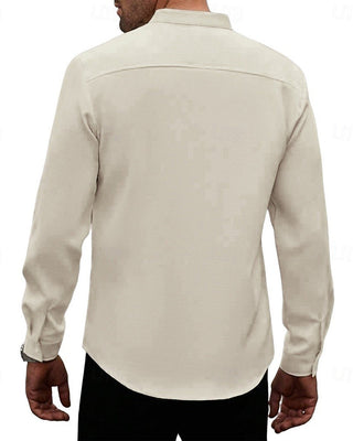 Chemise Hommes Mode Mini Col Mandarin