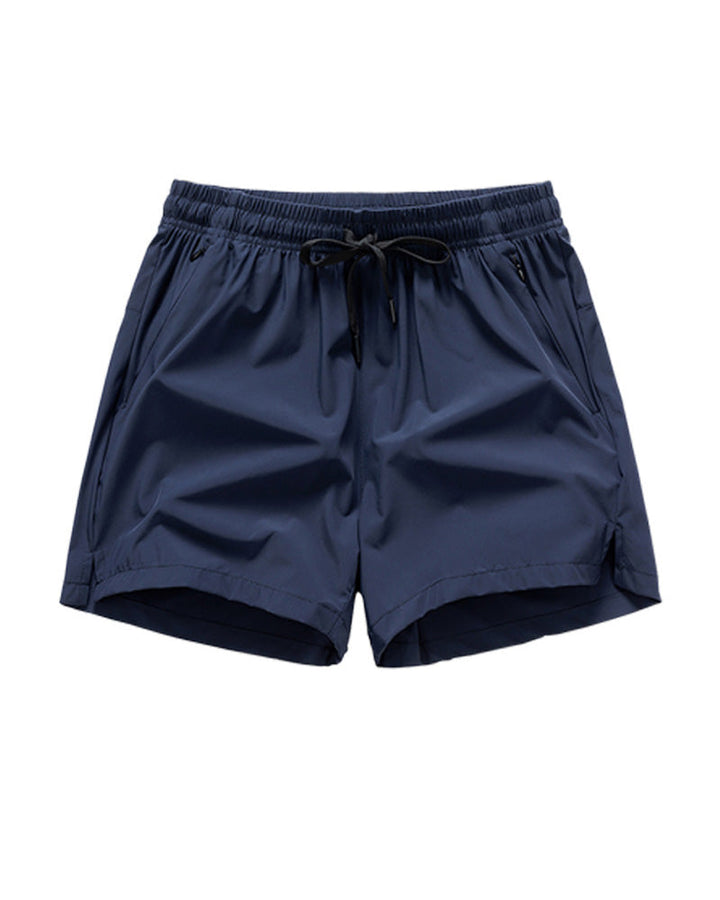 Shorts Hommes Taille Élastique Poche Séchage Rapide Ice-Soie Sport