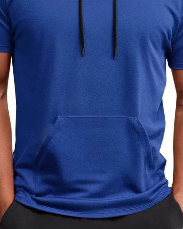T-Shirt Capuche Séchage Rapide Manche Courte