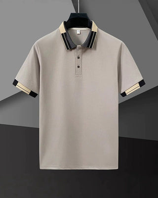 Chemise Bloc De Couleur Manche Courte Polo