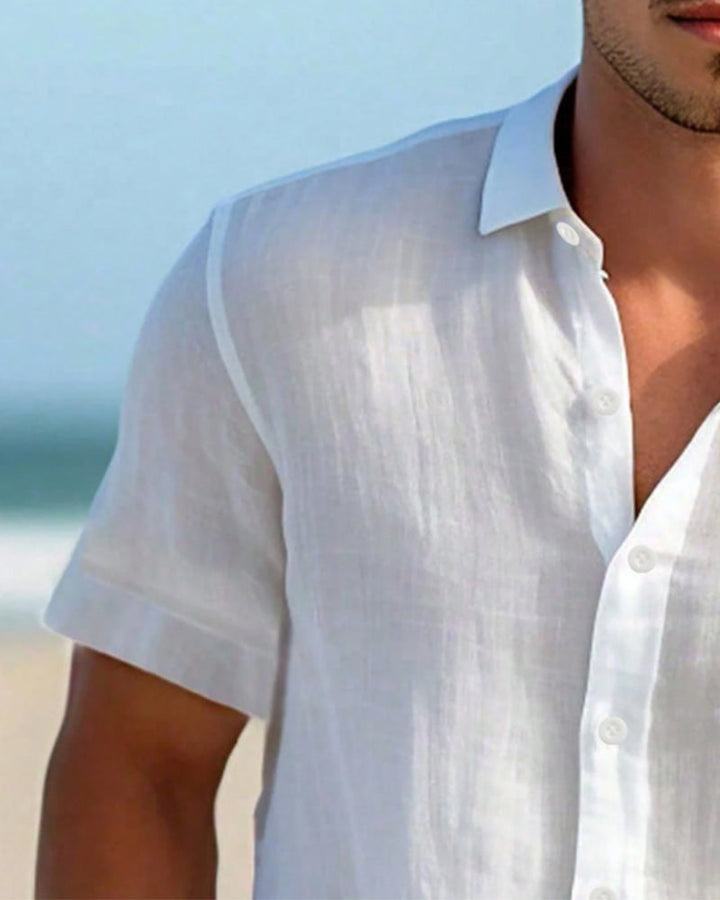Chemise Homme Manche Courte Bouton
