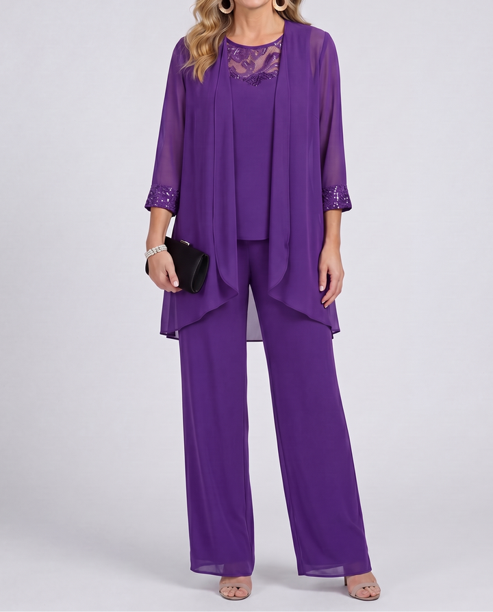 Éléonore | Ensemble Veste Fluide et Pantalon Large