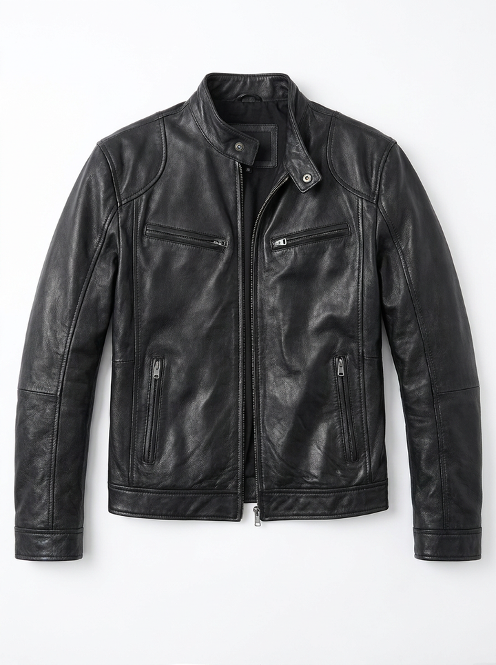 laurent | Veste en cuir décontractée