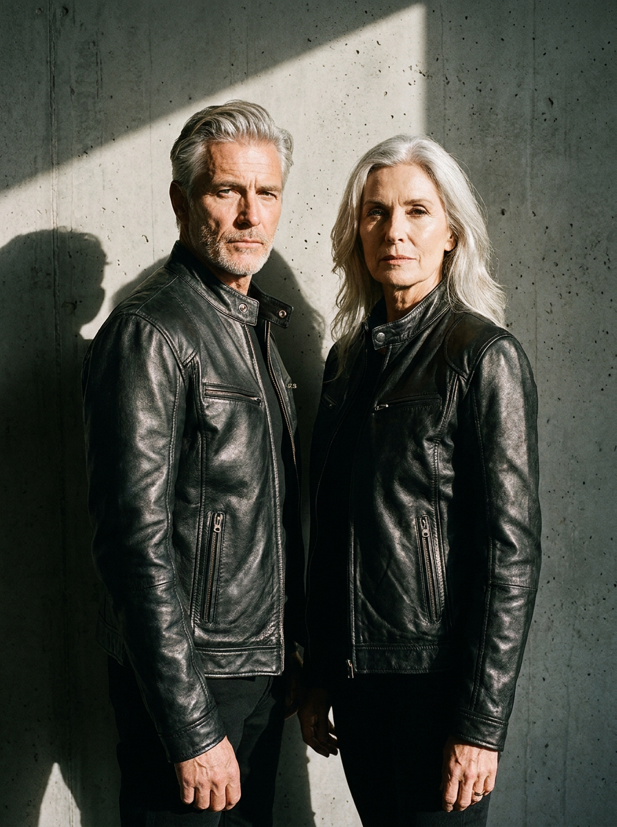 laurent | Veste en cuir décontractée