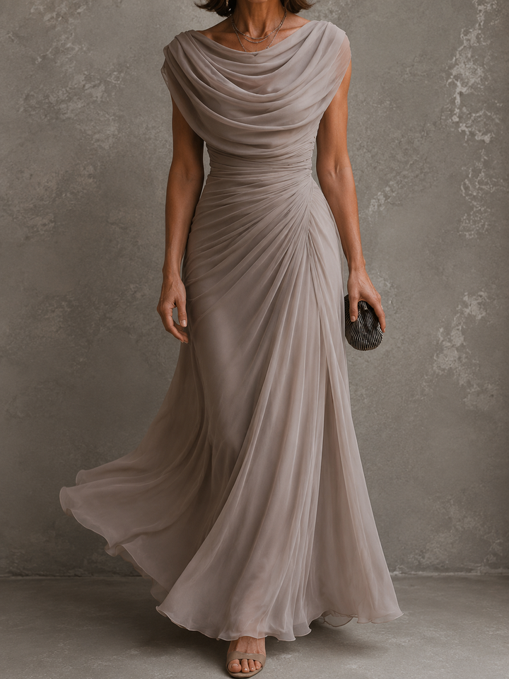 Julienne | Robe Maxi Drapée Élégante