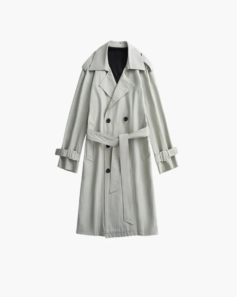 Manteau de Trench Double-Bouton Classique