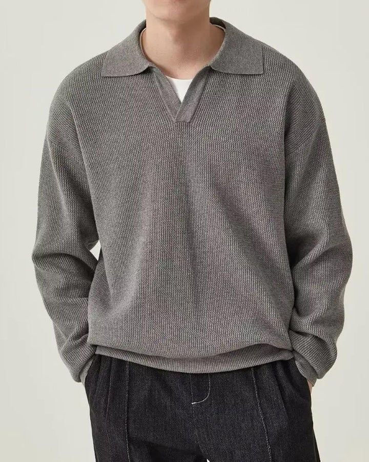 Polo en Tricot Texturé