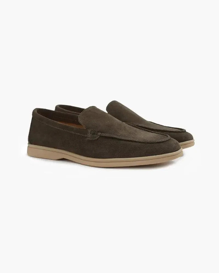 Mocassins en daim haut de gamme Old Money