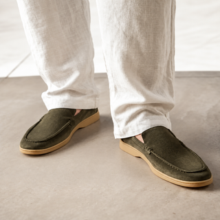 Mocassins en daim haut de gamme Old Money