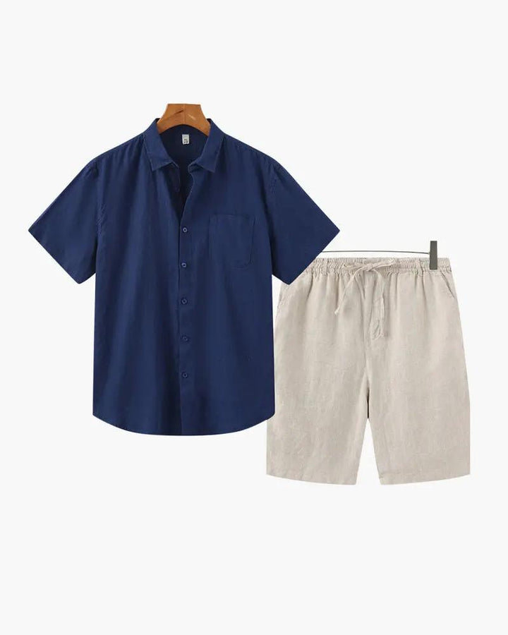 Ensemble en lin Old Money (Shorts)