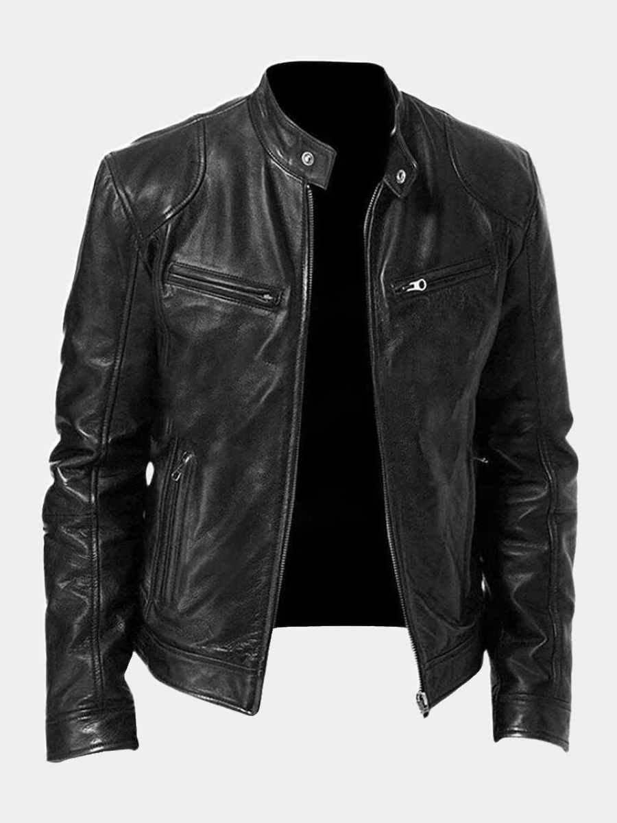 laurent | Veste en cuir décontractée