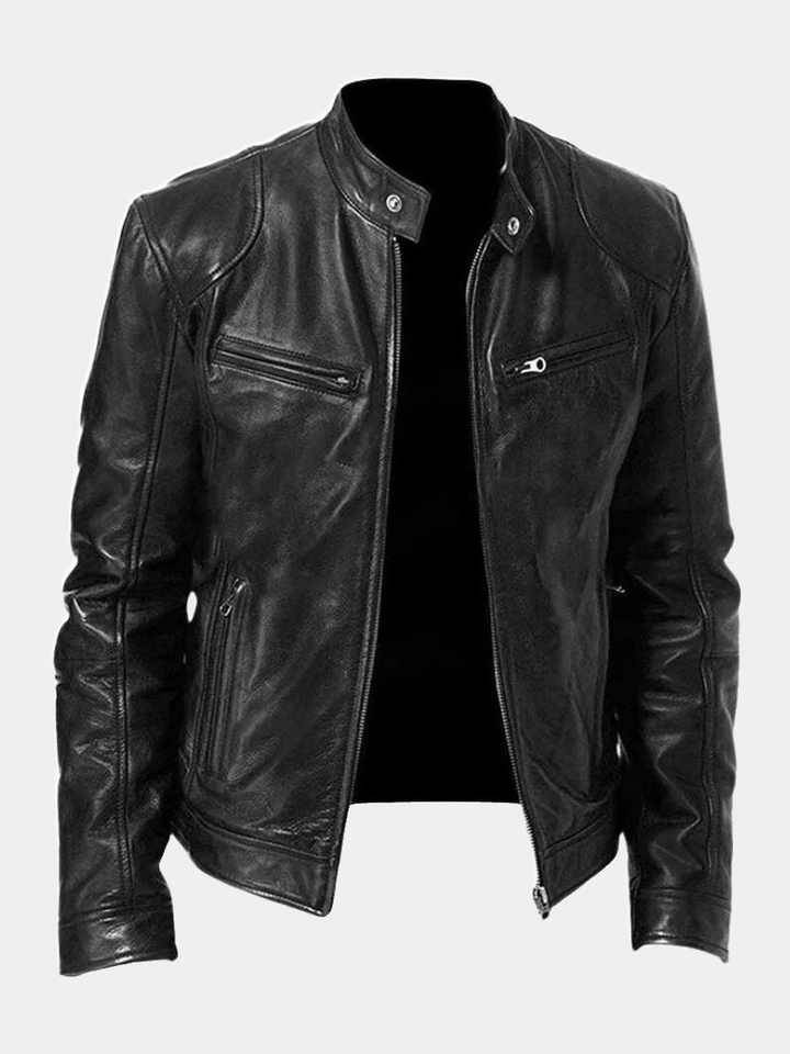 laurent | Veste en cuir décontractée